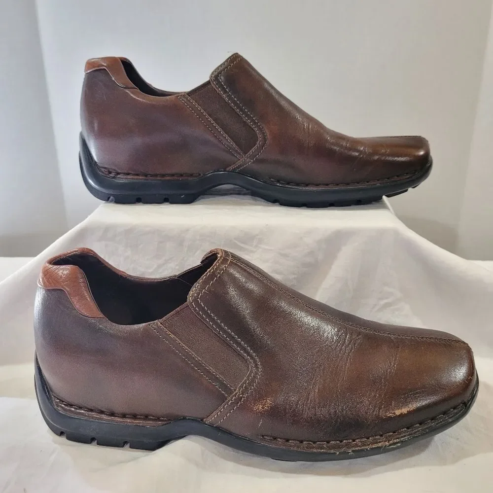 Cole Haan Size 8 Brown Zeno II Men's Slip On Leather Dress Shoes Loafer